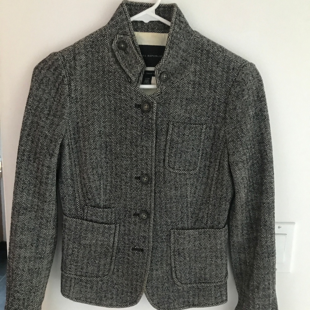 Banana Republic Women's Grey BlazerJacket